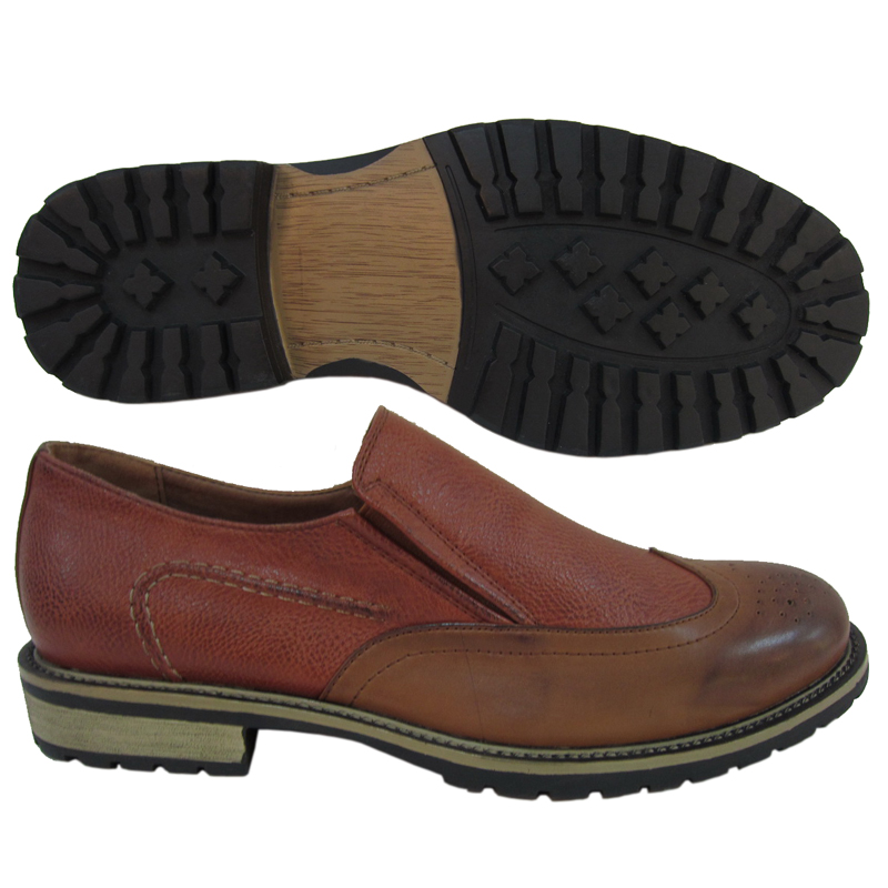 MEN SHOES STYLE NO.2197F-1-22K LT BROWN